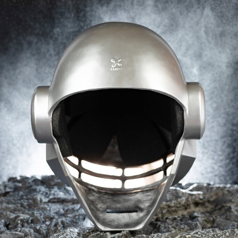 daft punk inspired motorcycle helmet Daft Punk Helmet - Thomas Bangalter Silver Mask