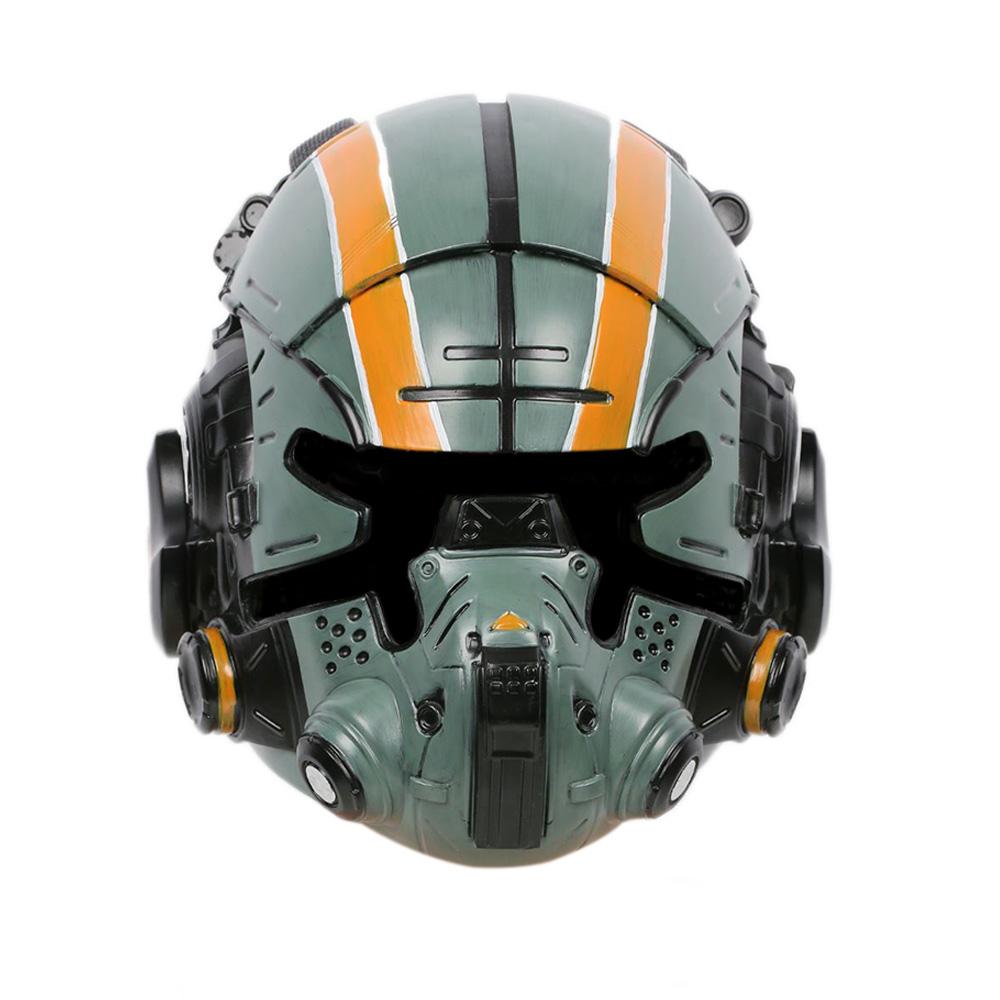 Xcoser Titanfall 2 Jack Cooper Helmet Green Resin Glow Eyes Mask for ...