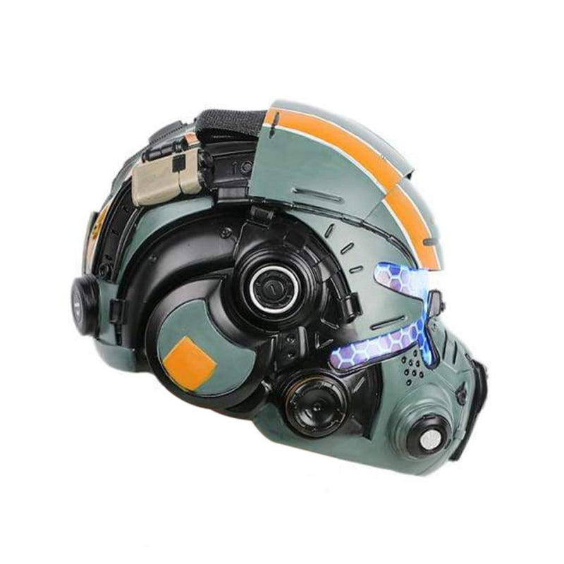 Titanfall 2 Jack Cooper Helmet Green Resin Glow Eyes Mask HelmetGreen- Xcoser International Costume Ltd.