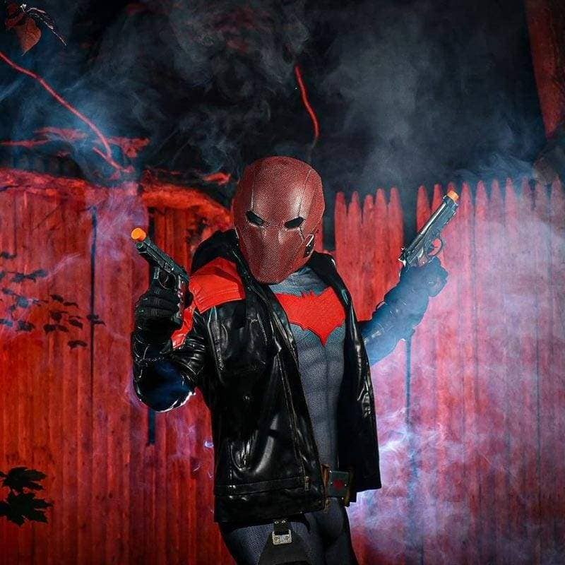 Xcoser Injustice 2 Red Hood Mask Resin Helmet DC for Game Cosplay HelmetOne Size- Xcoser International Costume Ltd.