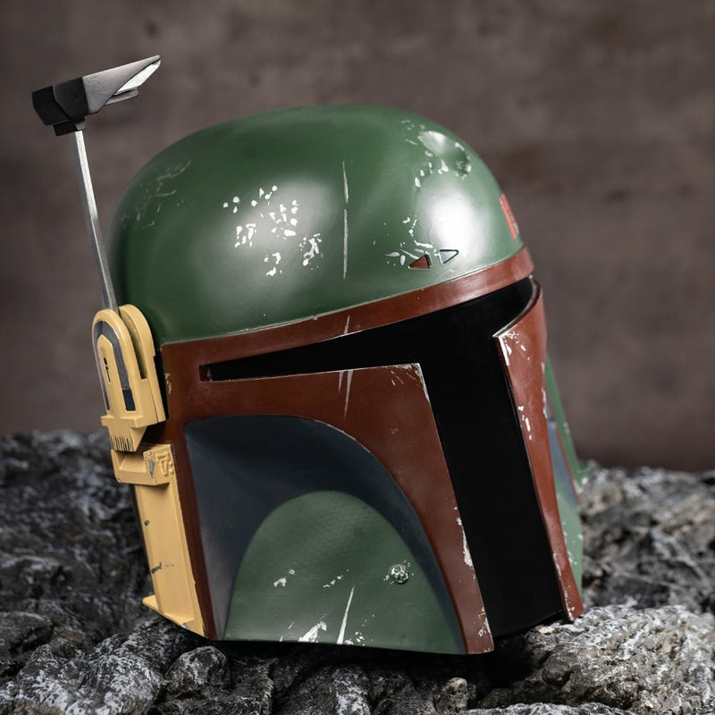 boba fett motorcycle helmet large Boba Fett Deluxe Helmet - Star Wars Replica Prop